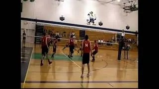 Hebron boys volleyball May 2012 vs Laf  Jeff