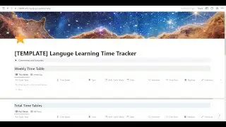 Language Learning Study Tracker Notion Tutorial!