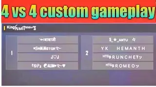 BEAT CLASH SQUAD CUSTOM GAMEPLAY | 4 VS 4 Clash Squad Custom Match