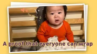 Mama's Top Tips: How to swaddle a baby with receiving blanket (case study)?