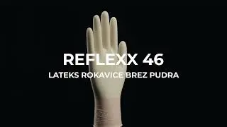 Rokavice lateks Reflexx 46, brez pudra, bele
