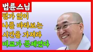 법륜스님, 평가 없이 나를 바라보는 시간을 가져라ㅣ부처님ㅣ법륜스님ㅣ비교ㅣ나다움ㅣ자기성찰