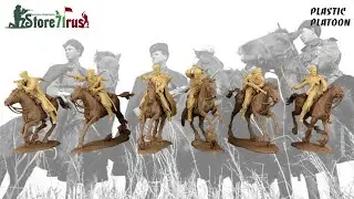 PLASTIC PLATOON -  КАЗАКИ КРАСНОЙ АРМИИ, НАБОР #3, 1943-1945 / RED ARMY COSSACKS, SET #3, 1943-1945