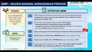 Ketentuan Umum Seleksi Nasional Berdasarkan Prestasi (SNBP) 2026 yang Wajib Diketahui