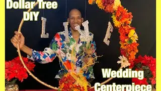 Dollar Tree DIY Hula Hoop Wedding Centerpiece Fall | Marvelousnesstv