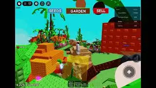  Playing girl garden with Gubby skin and classic Roblox hat with boneblossom