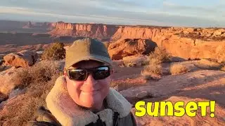 Grand View Point Sunset in Canyonlands National Park