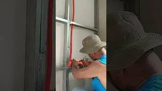 Paano mag install Ng utility box at flexible hose sa hardiflex at metal studs na wall