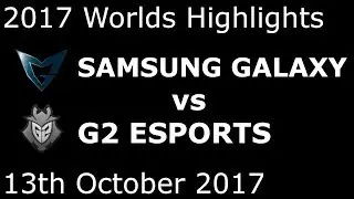 SSG vs G2 HIGHLIGHTS 2017 WORLDS GROUP STAGE DAY 6 GROUP C