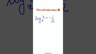 Super helpful Math trick! #shorts #logs #logarithm #math #mathematics #maths