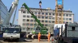Кран подъемный кран мега строительной площадки