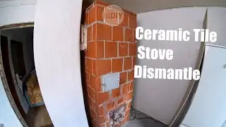 60+ Year Old Ceramic Tile Stove Dismantle Timelapse | Masonry Heater, Kachelofen, Cocklestove