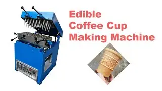 Biscuit Ice Cream Cone Wafer Cookie Making Edible Coffee Cup Machine Price