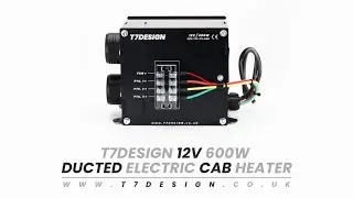 T7Design | 12v 600w Ducted Electric Cab Heater
