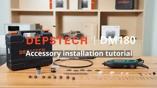 DEPSTECH DM180 Rotary Tool Accessories Installation Tutorial