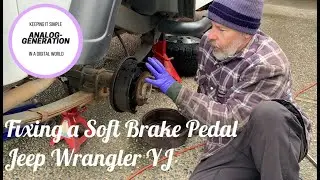 Решение проблемы мягкой педали тормоза — Jeep YJ Wrangler 1995 года