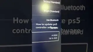 How to update ps5 controller software