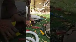 wire lug punching preparation. #Pakistanengineering