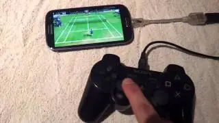 Samsung Galaxy S3 / PS3 controller / Virtua Tennis demo via USB OTG