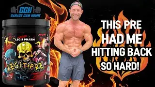 INSANE BACK DAY! (GARAGE GYM) 🔥 Legit Pharm LEGIT PRE Workout!