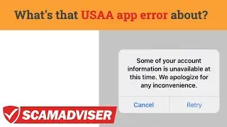 Some of your account information is unavailable at this time USAA and  communication error!