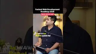 Fastest Web Development Roadmap 2026 - Must Watch 🔥💯 #shorts #jobs