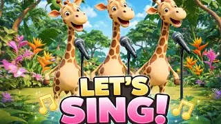 Giraffe singing song la la lala #cartoon #upload #animation #viral 