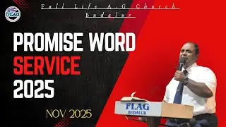 🔴Live | Promise Word Service | 01st November 2025 | Online Live Service | #FLAGBUDALUR