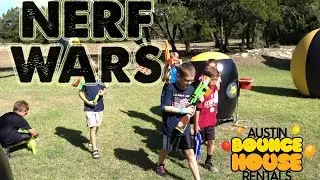 Austin Bounce House Rentals - Nerf™ Wars - Turn your backyard into the Ultimate Battlefield!
