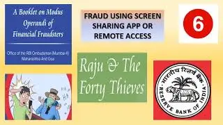 FRAUD USING SCREEN SHARING APP/REMOTEACCESS- Cyber Crime 6