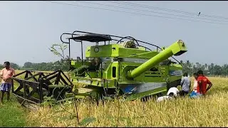 Harvester Kartar Stuck in Deep Mud in Paddy Field #essenceworld