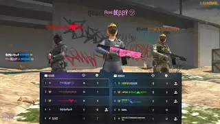 Debby with Squad vs. Clan Bra in OASIS | Modern Strike Online Gameplay