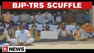 Hyderabad: Tussle Breaks Out Between TRS-BJP Leaders; Protest Outside Police Station | Republic TV