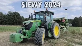 Oporowe siewy 2024 🔥 John Deere 6115RC i Amazone AD 3000 Special w akcji!