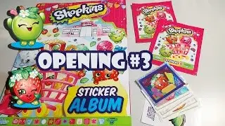 Shopkins Stickers Pack Opening #3 + Sticker Collection Update | Birdew Reviews