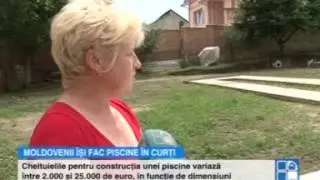 Tot mai mulţi moldoveni &icirc;şi fac piscine &icirc;n curte. C&acirc;t costă construcţia şi &icirc;ntreţinerea bazinului