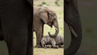 Elephant Almost Loses Baby      A Miracle Happened