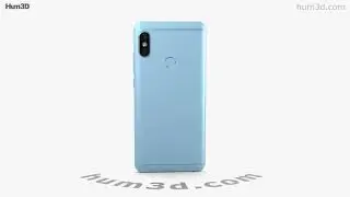 Xiaomi Redmi Note 5 Pro Lake Blue 3D model by 3DModels.org