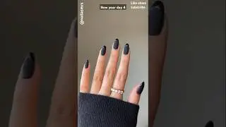 ✨🖤🔥Black matte nails 🔥🖤✨#nailart #trendingshorts #nails #shorts #newyearnails #blacknails #newyear