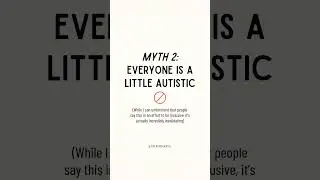 5 Common Myths about Autism 🧠#autism #autistic #autismawarenessmonth #neurodivergent #myths