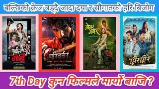 आज कुन फिल्मले मार्यो बाजि ? Gobar Ganesh vs Mirmire vs Viral Gorkhey vs Parowartan Movies