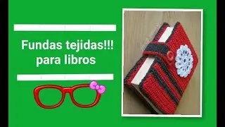 Hermosas😍 FUNDAS TEJIDAS para libros📕📖📓 importantes