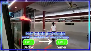 [NEW PLATFORM AT TNM STATION] SMRT KSF C151B (627/628) EW5 Bedok &rarr; EW3 Simei