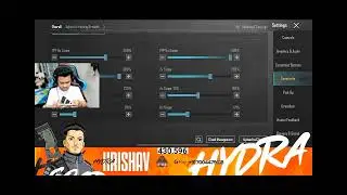 HYDRA HRISHAV sensitivity code #bgmi #battlegroundsmobileindia #hydrahrishav