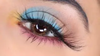 BRIGHT BLUE EYE MAKEUP | BEAUTY BAY BRIGHT PALETTE