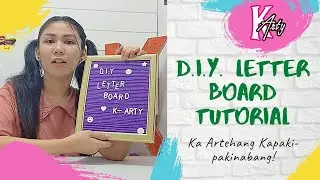 How to make a letter board (D.I.Y. felt board) | K-Arty