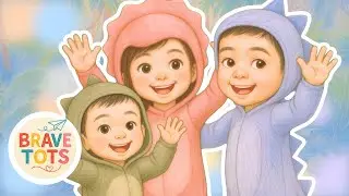 Tiny Dino Dance | 🩷Brave Tots💚 Nursery Rhyme ♪ Learning ♪ Educational ♪ Preschool Toddlers ♪ Kids ♪