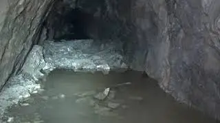 Waist high water and ore chutes at the Scranton mine!!