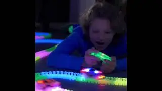 Magic Tracks Turbo RC The Amazing Racetrack that can bend, flex, glow