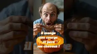 Il mange une courge et perd ses cheveux !